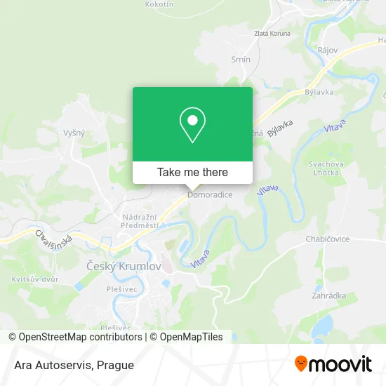 Карта Ara Autoservis