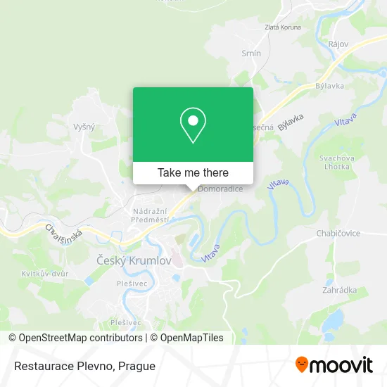 Карта Restaurace Plevno