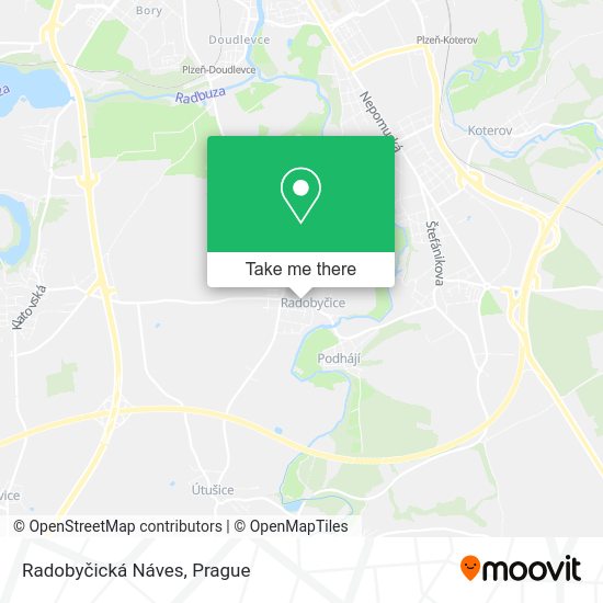 Radobyčická Náves map