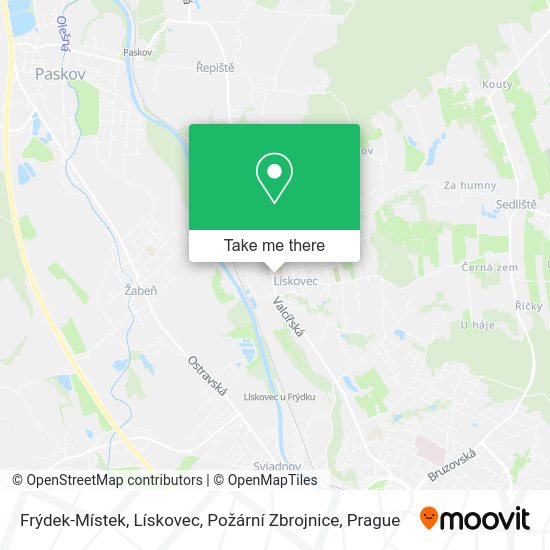Frýdek-Místek, Lískovec, Požární Zbrojnice map