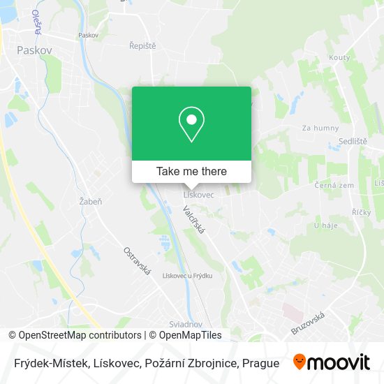 Frýdek-Místek, Lískovec, Požární Zbrojnice map