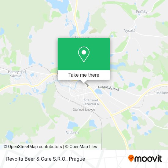 Revolta Beer & Cafe S.R.O. map