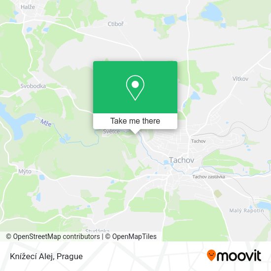 Knížecí Alej map