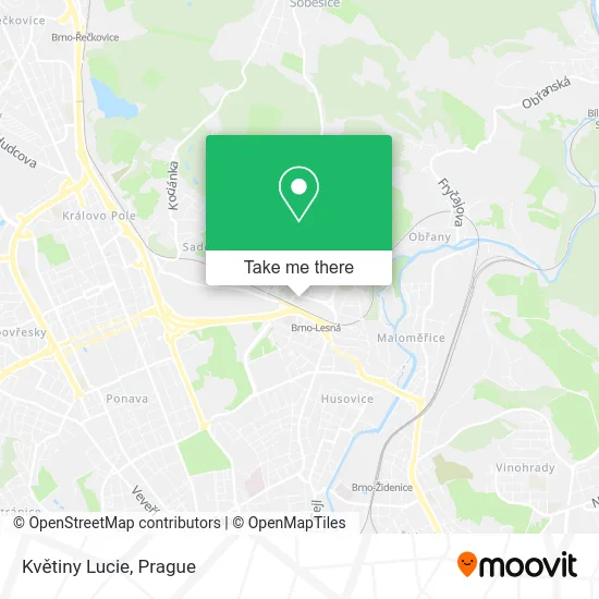 Květiny Lucie map