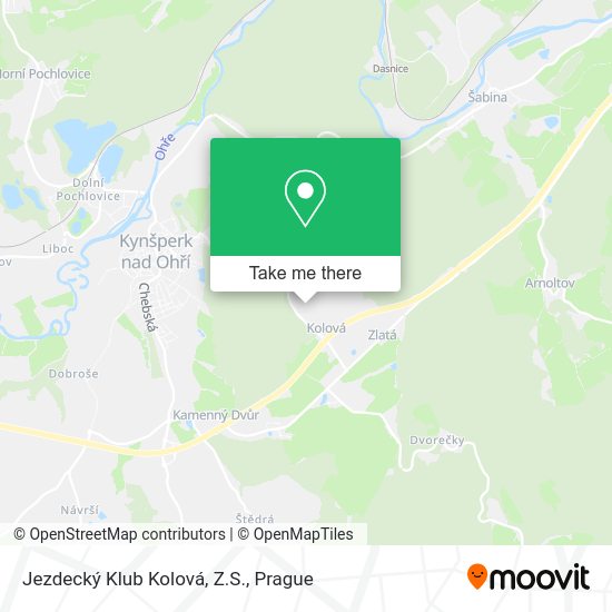 Jezdecký Klub Kolová, Z.S. map