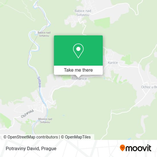 Карта Potraviny David
