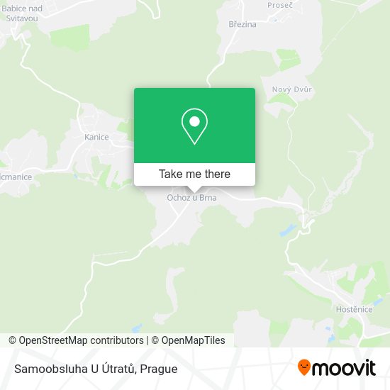 Samoobsluha U Útratů map