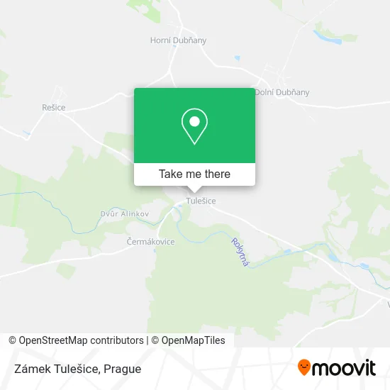 Карта Zámek Tulešice