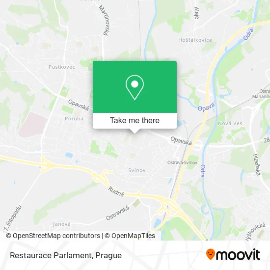 Карта Restaurace Parlament