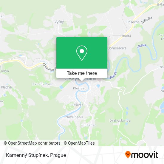 Kamenný Stupínek map