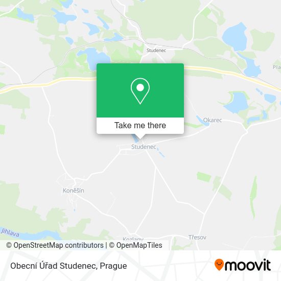 Obecní Úřad Studenec map