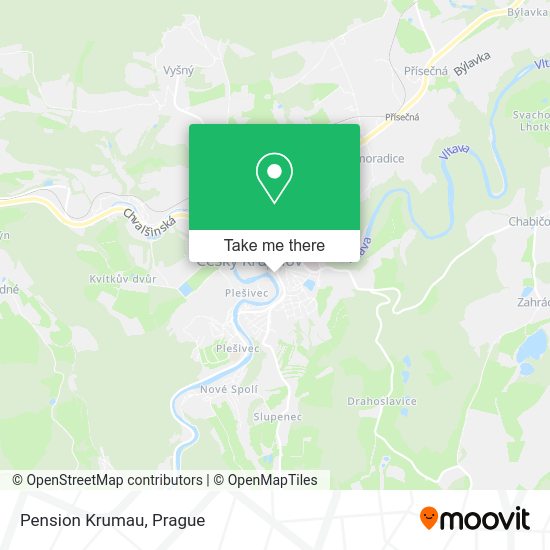 Pension Krumau map