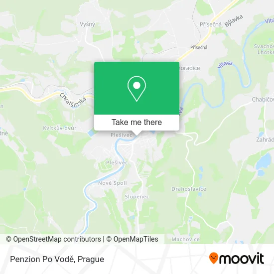Карта Penzion Po Vodě