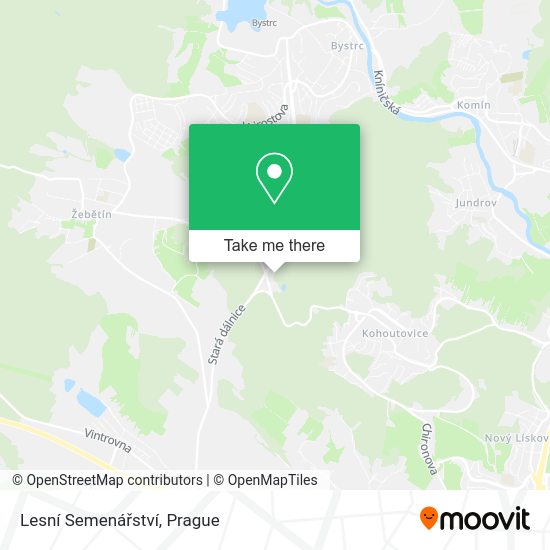 Lesní Semenářství map