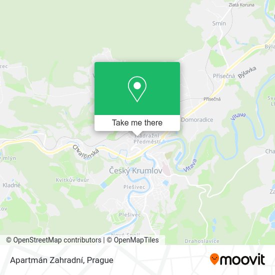 Apartmán Zahradní map