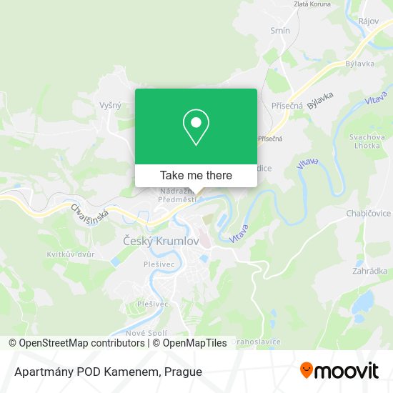 Apartmány POD Kamenem map