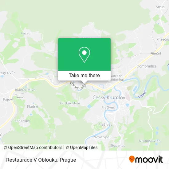 Карта Restaurace V Oblouku