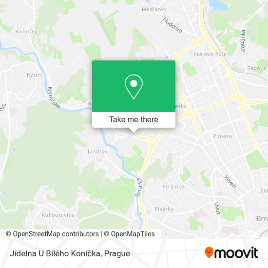 Jídelna U Bílého Koníčka map
