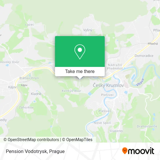 Карта Pension Vodotrysk