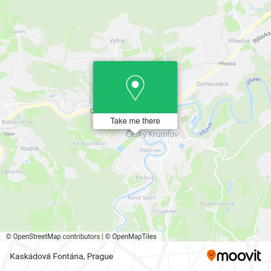 Kaskádová Fontána map