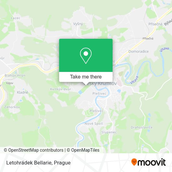 Letohrádek Bellarie map
