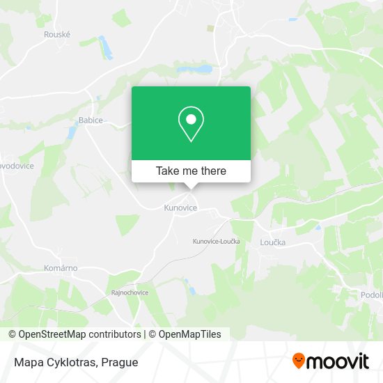 Карта Mapa Cyklotras