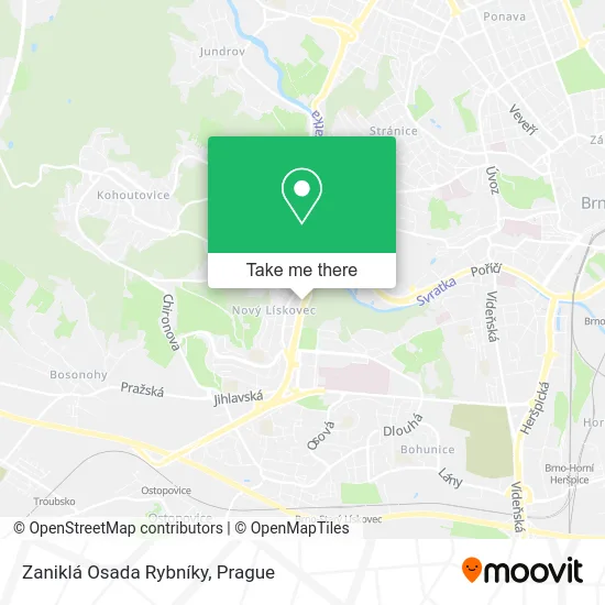 Zaniklá Osada Rybníky map