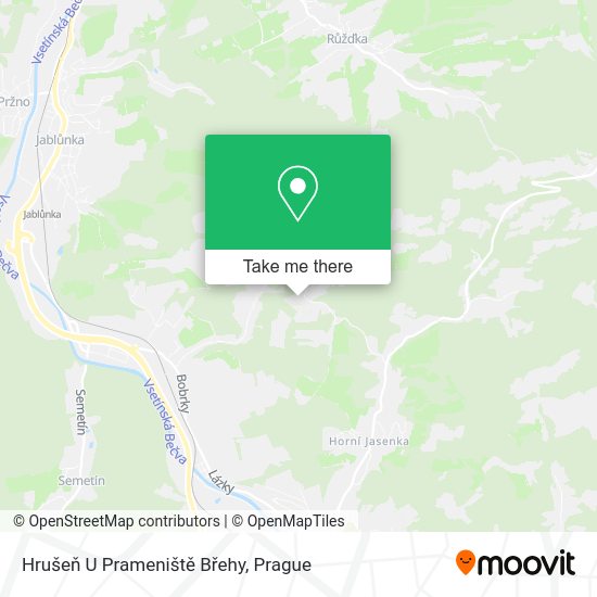 Hrušeň U Prameniště Břehy map