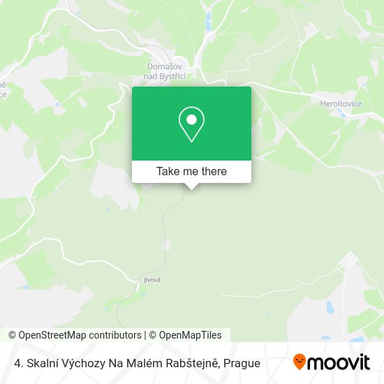 4. Skalní Výchozy Na Malém Rabštejně map