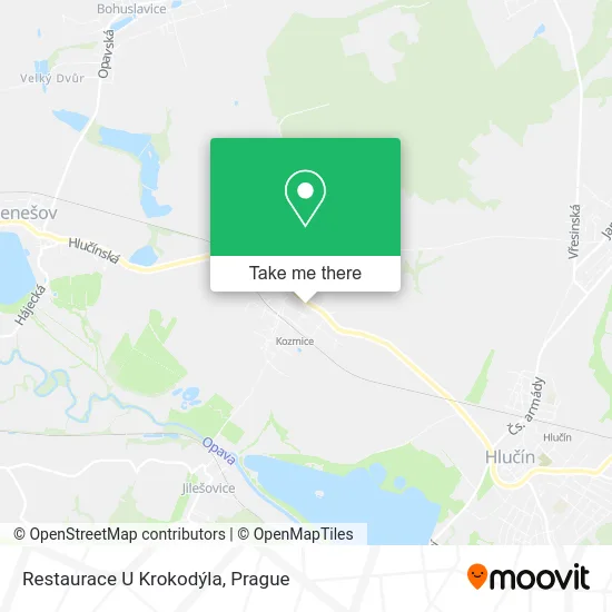 Карта Restaurace U Krokodýla