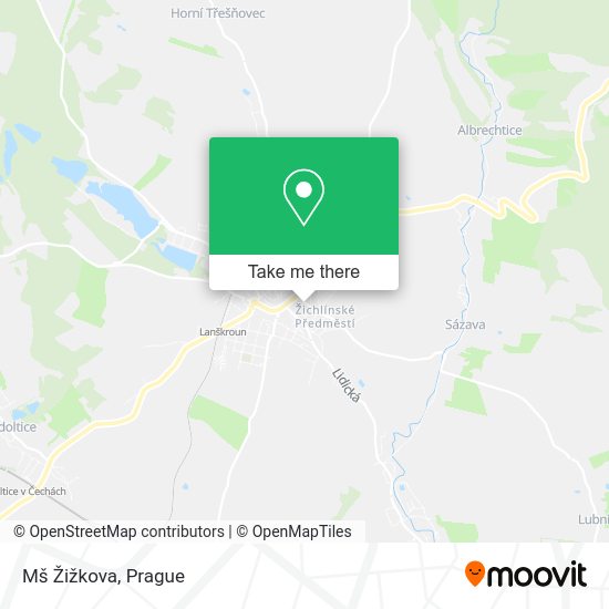 Mš Žižkova map
