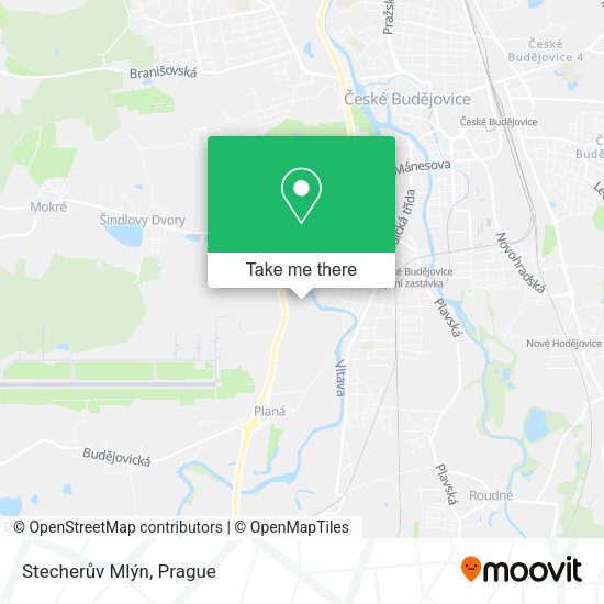 Stecherův Mlýn map