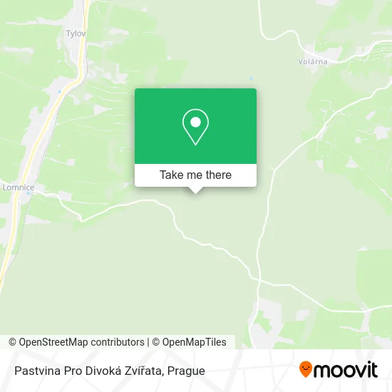 Карта Pastvina Pro Divoká Zvířata