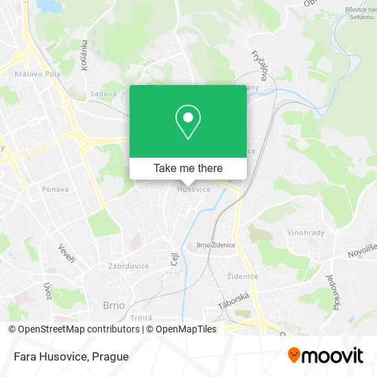 Fara Husovice map