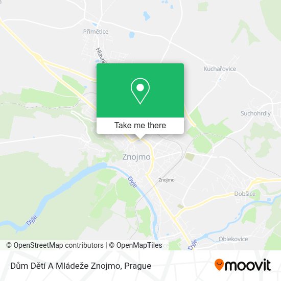 Dům Dětí A Mládeže Znojmo map