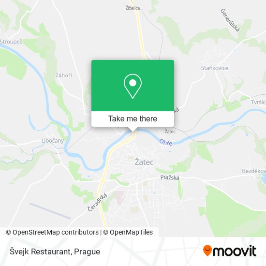 Карта Švejk Restaurant