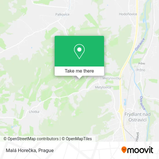 Карта Malá Horečka