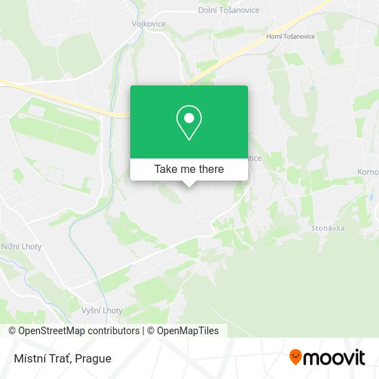 Místní Trať map