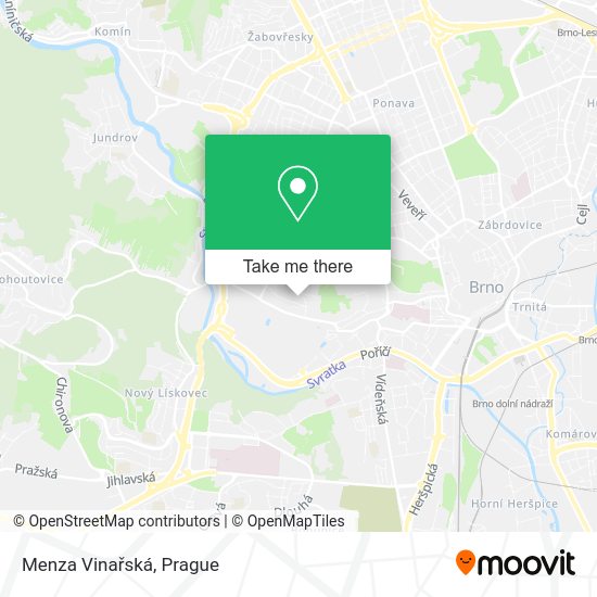 Menza Vinařská map