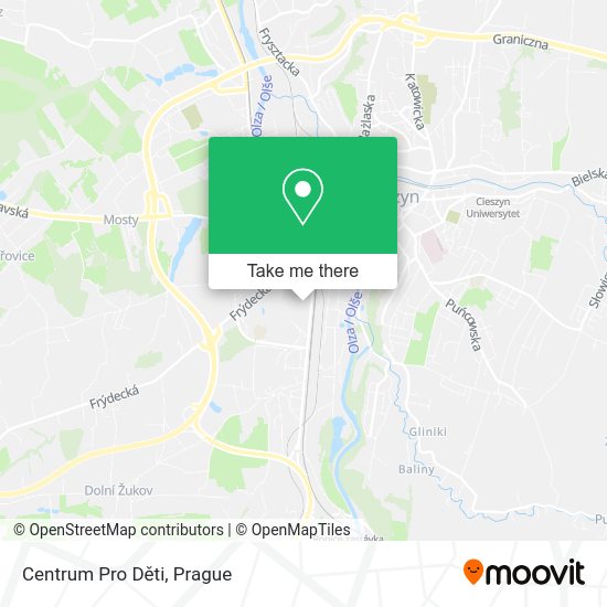 Карта Centrum Pro Děti