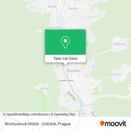 Workoutové Hřiště - Cvičiště map