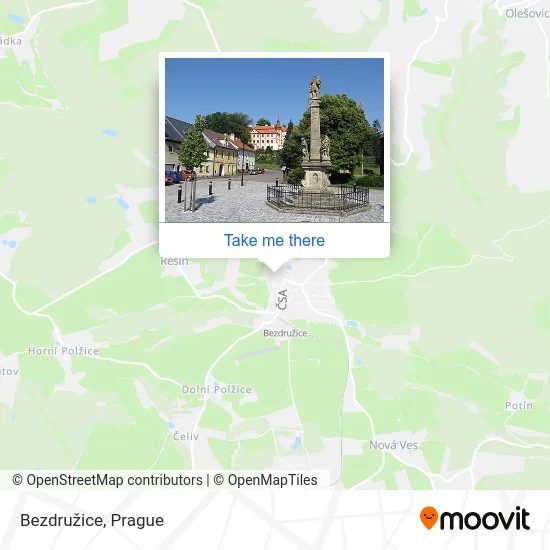 Карта Bezdružice