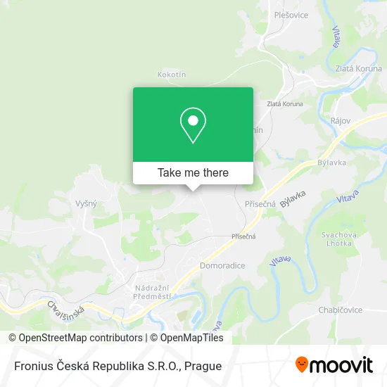 Карта Fronius Česká Republika S.R.O.