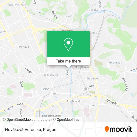 Nováková Veronika map