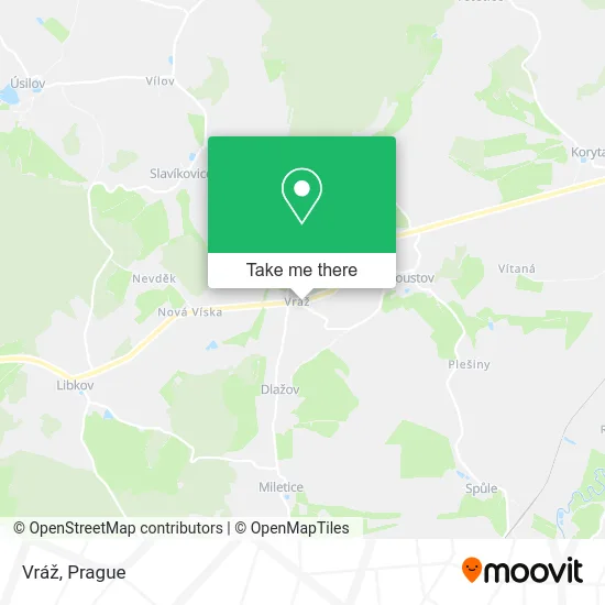 Карта Vráž
