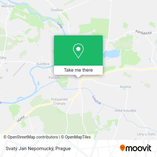 Svatý Jan Nepomucký map