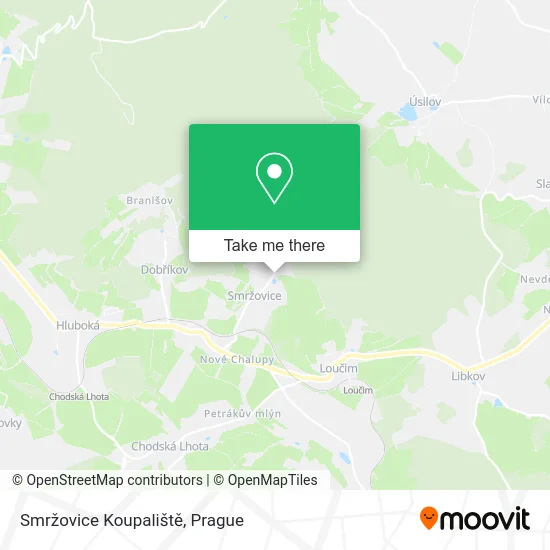 Карта Smržovice Koupaliště