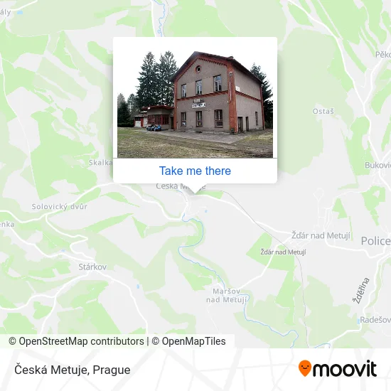 Карта Česká Metuje