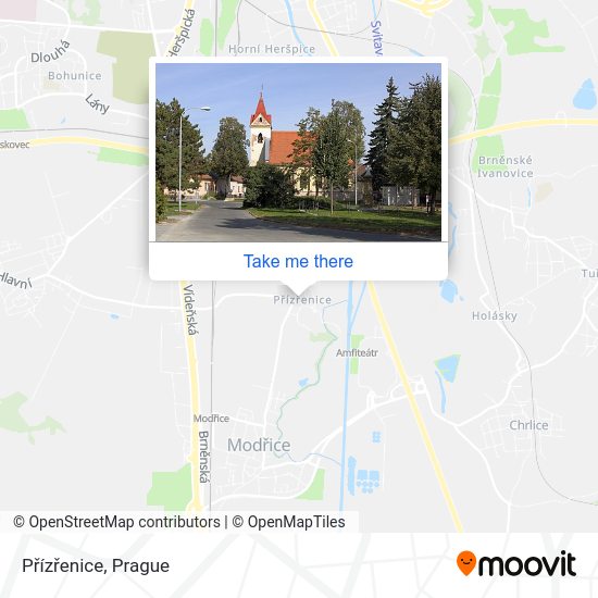 Přízřenice map