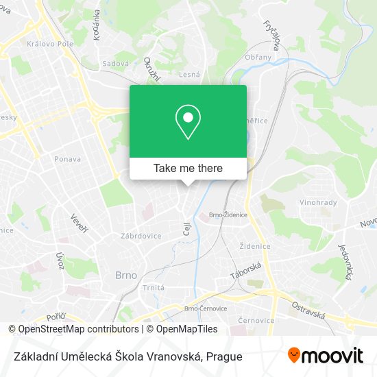 Základní Umělecká Škola Vranovská map